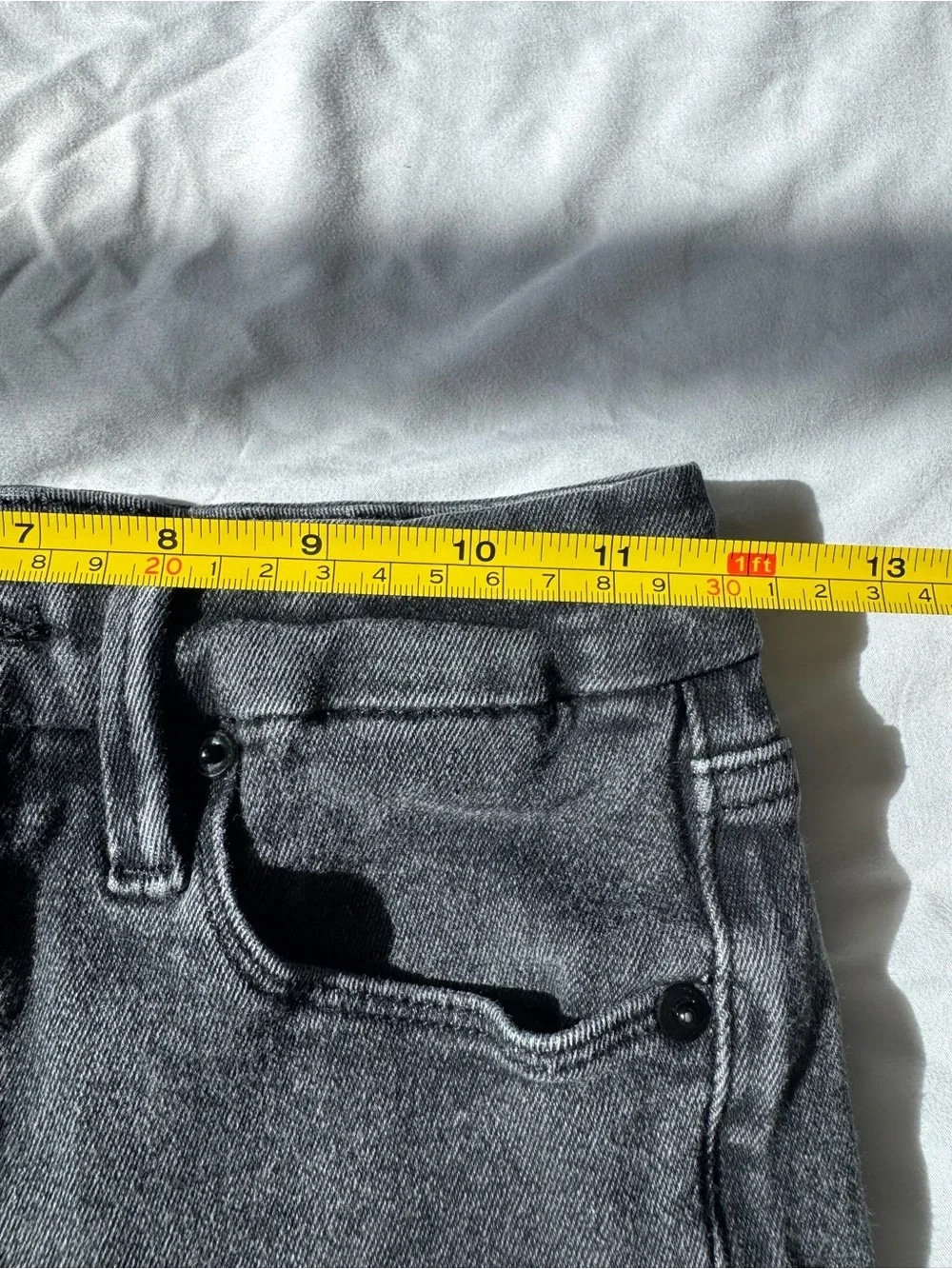 Good American Black Straight-Leg High-Rise Jeans
